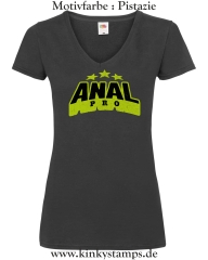 Damen T-Shirt mit V Ausschnitt Anal Pro