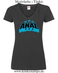Damen T-Shirt mit V Ausschnitt Anal Pro