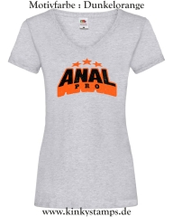 Damen T-Shirt mit V Ausschnitt Anal Pro