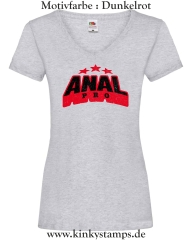 Damen T-Shirt mit V Ausschnitt Anal Pro