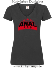 Damen T-Shirt mit V Ausschnitt Anal Pro