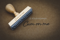 Cum on me