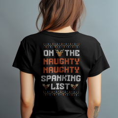 DTF Bügelmotiv On the naughty naughty spanking list