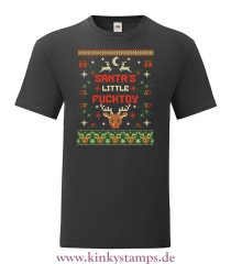 Herren T-Shirt Santas little Fucktoy