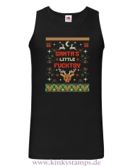 Herren Tanktop Santas little Fucktoy