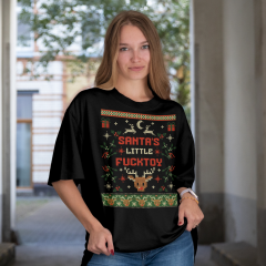 DTF Bügelmotiv Santas little Fucktoy