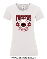 Damen T-Shirt mit rund Ausschnitt Fucktoy - Team Blowjob