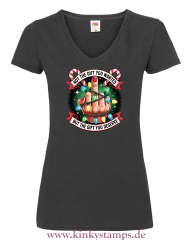 Damen T-Shirt mit V Ausschnitt Not the Gift you wanted - But the Gift you Deserve