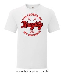 Herren T-Shirt The Legend of my Owners Naughty List 