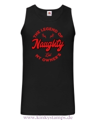 Herren Tanktop The Legend of my Owners Naughty List 