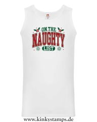 Herren Tanktop On the Naughty List