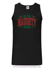 Herren Tanktop On the Naughty List