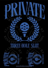 DTF-Bügelfolie PRIVATE THREE-HOLE SLUT