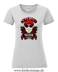 Damen T-Shirt mit rund Ausschnitt Schamloser Mistkerl