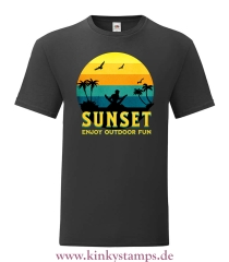 Herren T-Shirt Sunset - Enjoy Outdoor Fun