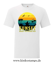 Herren T-Shirt Sunset - Enjoy Outdoor Fun