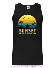 Herren Tanktop Sunset - Enjoy Outdoor Fun