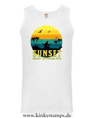 Herren Tanktop Sunset - Enjoy Outdoor Fun
