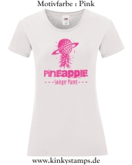 Damen T-Shirt mit rund Ausschnitt Pineapple Swinger Planet