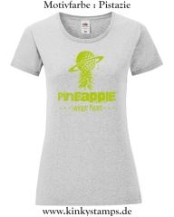 Damen T-Shirt mit rund Ausschnitt Pineapple Swinger Planet