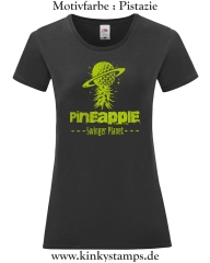 Damen T-Shirt mit rund Ausschnitt Pineapple Swinger Planet