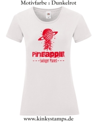 Damen T-Shirt mit rund Ausschnitt Pineapple Swinger Planet