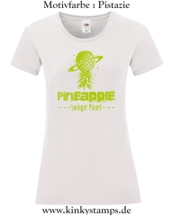 Damen T-Shirt mit rund Ausschnitt Pineapple Swinger Planet