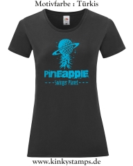 Damen T-Shirt mit rund Ausschnitt Pineapple Swinger Planet