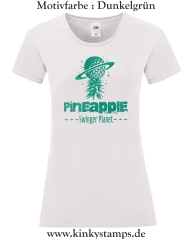 Damen T-Shirt mit rund Ausschnitt Pineapple Swinger Planet