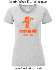 Damen T-Shirt mit rund Ausschnitt Pineapple Swinger Planet
