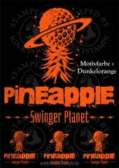 DTF-Bügelfolie Pineapple Swinger Planet