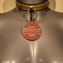 100 %  Premium Whore CollarTag