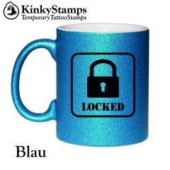 Locked Glitzertasse