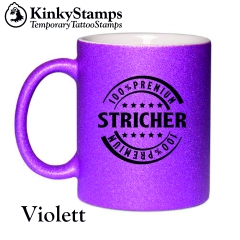Premium Stricher Glitzertasse