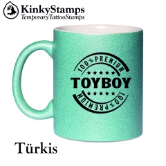 Premium Toyboy Glitzertasse