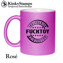 Premium Fucktoy Glitzertasse