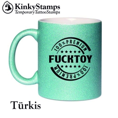 Premium Fucktoy Glitzertasse