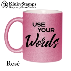 Use your words Glitzertasse