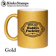 Daddys Fucktoy Glitzertasse