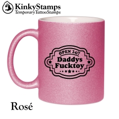Daddys Fucktoy Glitzertasse
