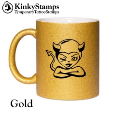 Teufelchen Glitzertasse