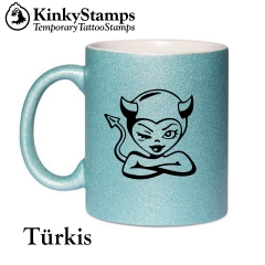 Teufelchen Glitzertasse
